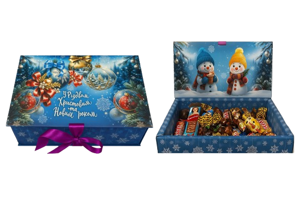 Авторський подарунковий набір " Веселі Сніговички" АЛЬФА-БОГУСЛАВ 795 г.